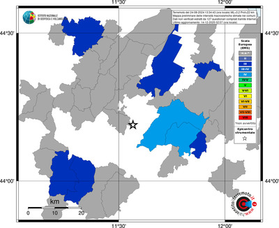 Mappa EMS - territori comuni