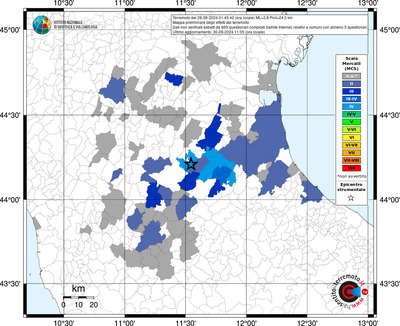 Mappa MCS riferita ai limiti comunali