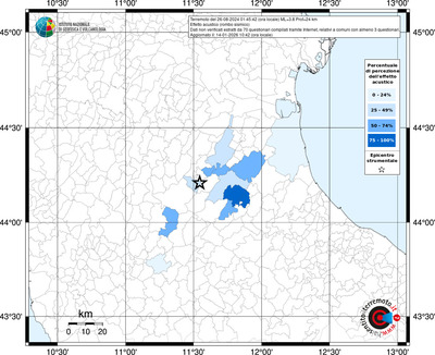Mappa territorio comunale con almeno 3 questionari