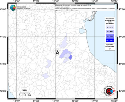 Mappa territorio comunale con almeno 3 questionari