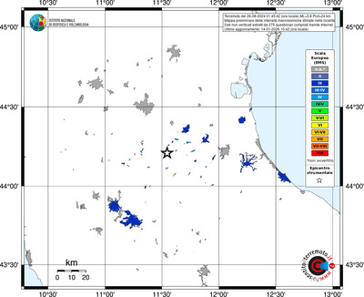 Mappa EMS - territori località