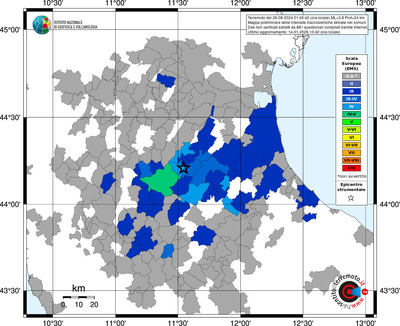 Mappa EMS - territori comuni