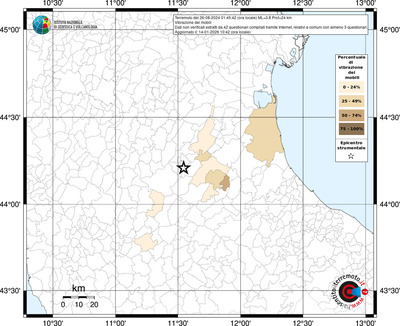 Mappa territorio comunale con almeno 3 questionari