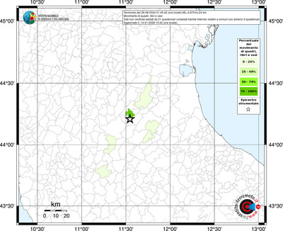 Mappa territorio comunale con almeno 3 questionari