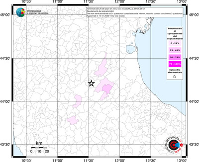 Mappa territorio comunale con almeno 3 questionari