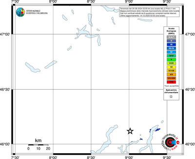 Mappa EMS - territori località