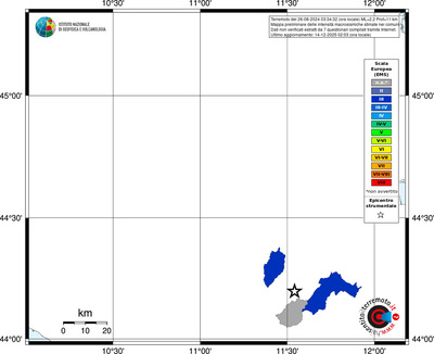 Mappa EMS - territori comuni