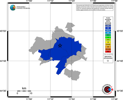 Mappa EMS - territori comuni