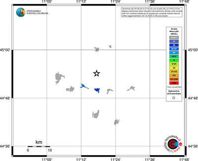 Mappa MCS - territori località