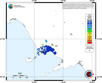 Mappa EMS - territori delle località