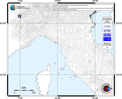 Mappa territorio comunale con almeno 3 questionari