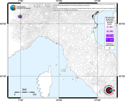 Mappa territorio comunale con almeno 3 questionari