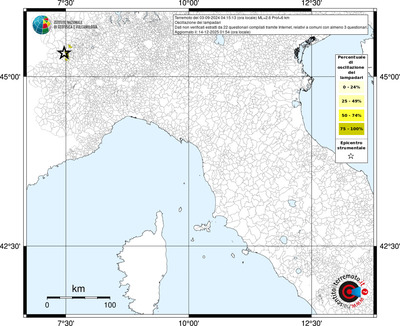 Mappa territorio comunale con almeno 3 questionari