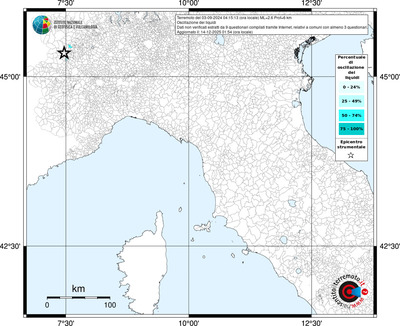 Mappa territorio comunale con almeno 3 questionari
