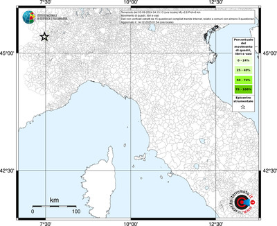 Mappa territorio comunale con almeno 3 questionari