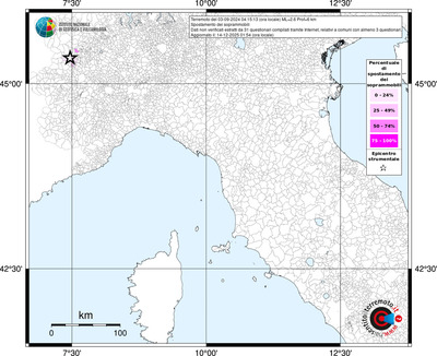 Mappa territorio comunale con almeno 3 questionari