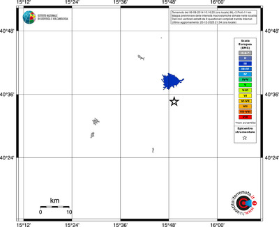 Mappa EMS - territori località