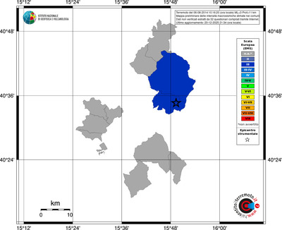 Mappa EMS - territori comuni