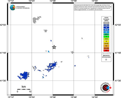 Mappa EMS - territori località