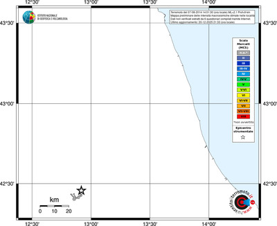 Mappa MCS - territori località