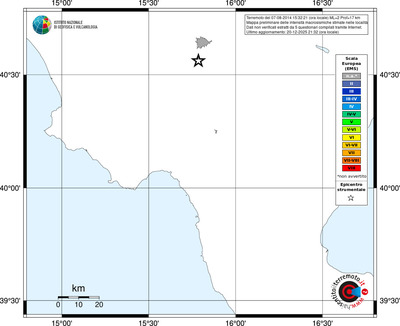 Mappa EMS - territori località