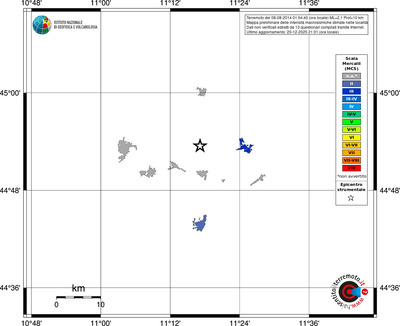 Mappa MCS - territori località