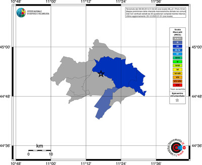 Mappa MCS - territori comuni