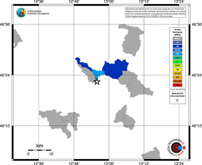 Mappa EMS - territori comuni