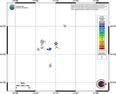 Mappa EMS - territori località