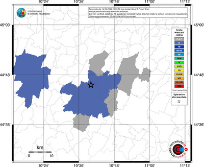 Mappa MCS riferita ai limiti comunali