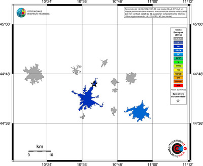 Mappa EMS - territori località