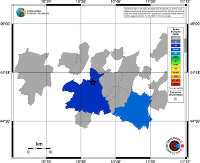 Mappa EMS - territori comuni