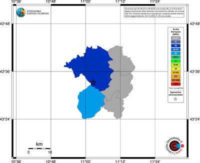 Mappa EMS - territori comuni