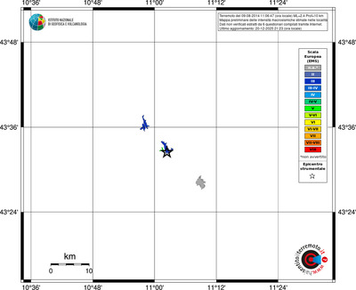 Mappa EMS - territori località