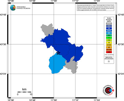 Mappa EMS - territori comuni