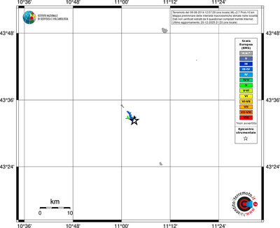 Mappa EMS - territori località