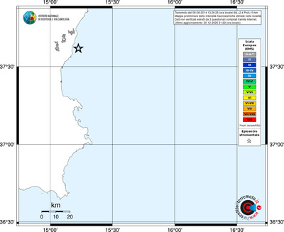 Mappa EMS - territori località