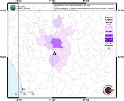 Mappa territorio comunale con almeno 3 questionari