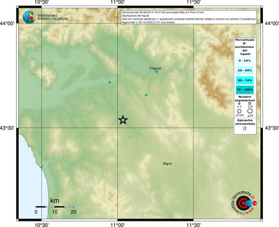 Mappa comuni con almeno 3 questionari