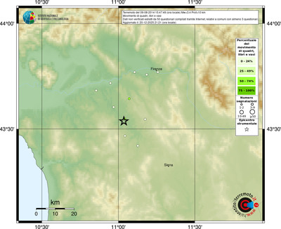 Mappa comuni con almeno 3 questionari