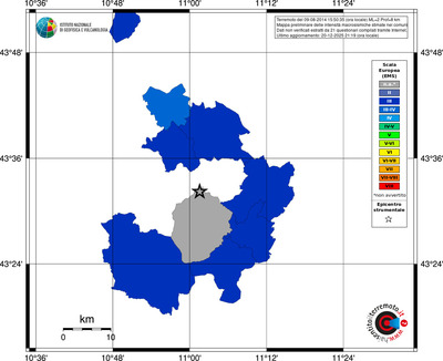 Mappa EMS - territori comuni