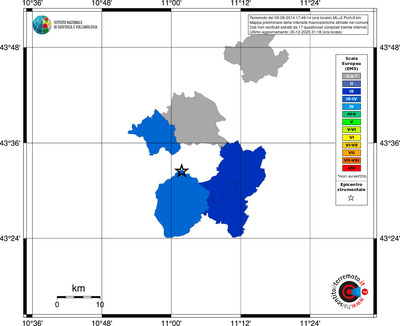 Mappa EMS - territori comuni