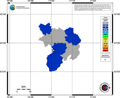 Mappa EMS - territori comuni