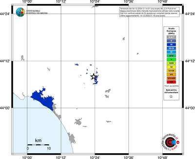 Mappa EMS - territori località