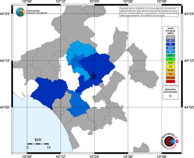 Mappa EMS - territori comuni