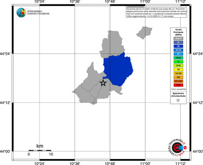 Mappa EMS - territori comuni