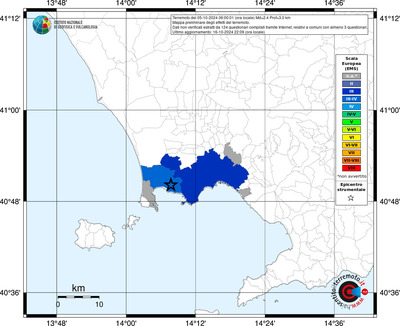 Mappa EMS riferita ai limiti comunali