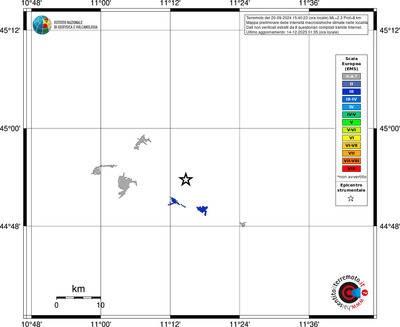 Mappa EMS - territori località