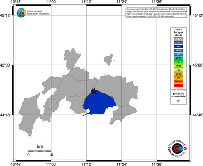 Mappa EMS - territori comuni