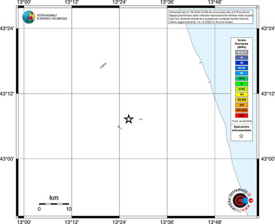 Mappa EMS - territori località